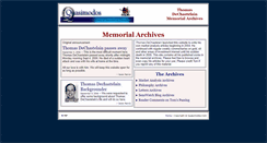 Desktop Screenshot of memorial.quasimodos.com